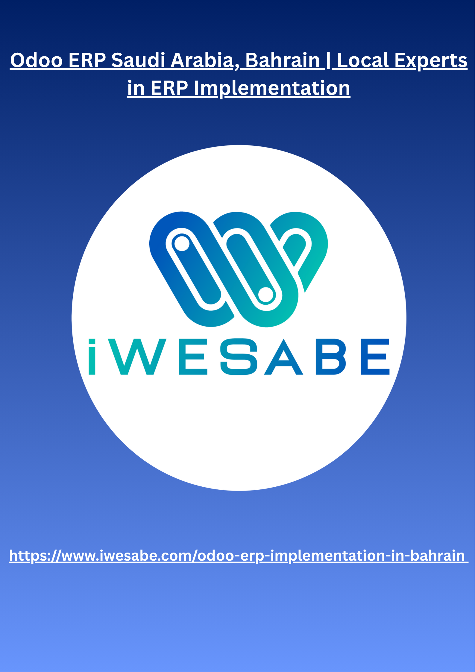 Odoo ERP Implementation - iWesabe Technologies